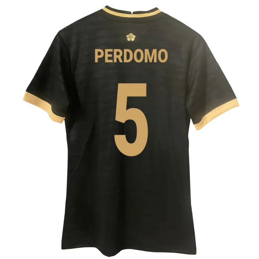 Danxen Niño Camiseta Panamá Reyniel Perdomo #5 Negro 2ª Equipación 24-26 La Camisa México