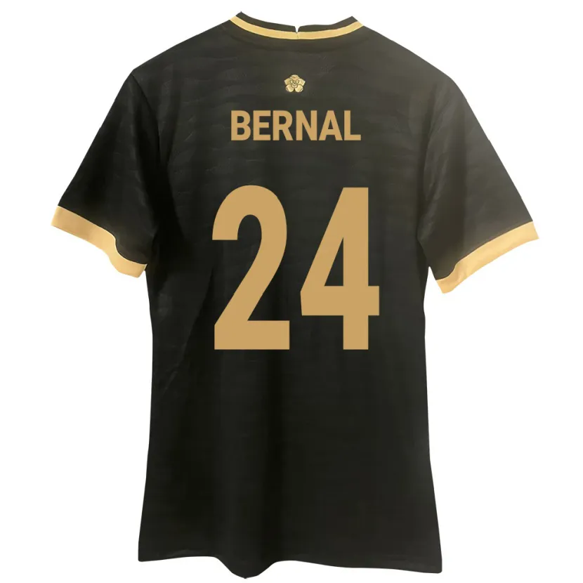 Danxen Niño Camiseta Panamá Kevin Bernal #24 Negro 2ª Equipación 24-26 La Camisa México