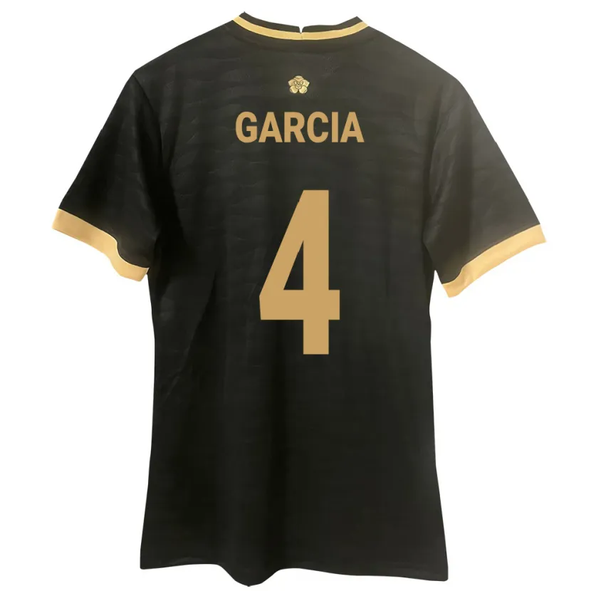 Danxen Niño Camiseta Panamá Giancarlos García #4 Negro 2ª Equipación 24-26 La Camisa México