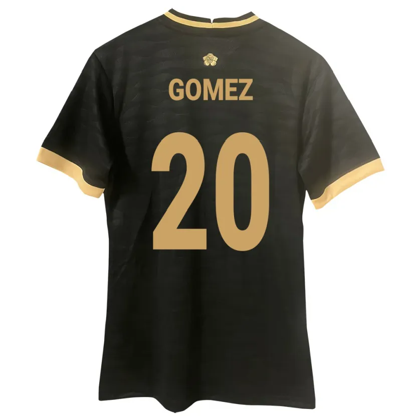 Danxen Niño Camiseta Panamá Ernesto Gómez #20 Negro 2ª Equipación 24-26 La Camisa México