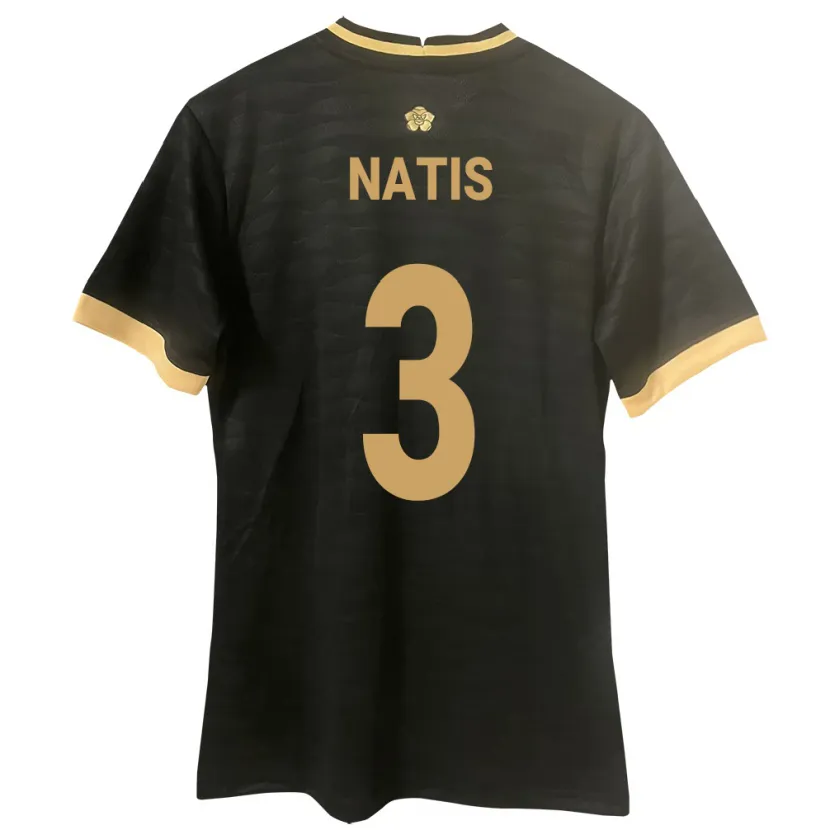 Danxen Niño Camiseta Panamá Wendy Natis #3 Negro 2ª Equipación 24-26 La Camisa México