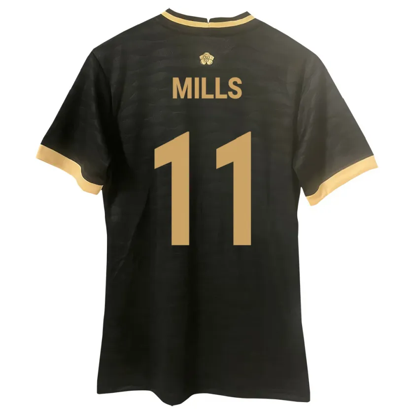 Danxen Niño Camiseta Panamá Natalia Mills #11 Negro 2ª Equipación 24-26 La Camisa México