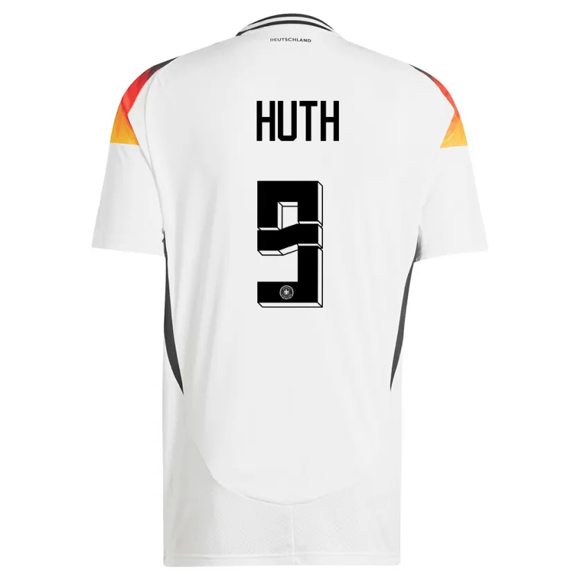 Danxen Hombre Camiseta Alemania Svenja Huth #9 Blanco 1ª Equipación 24-26 La Camisa México