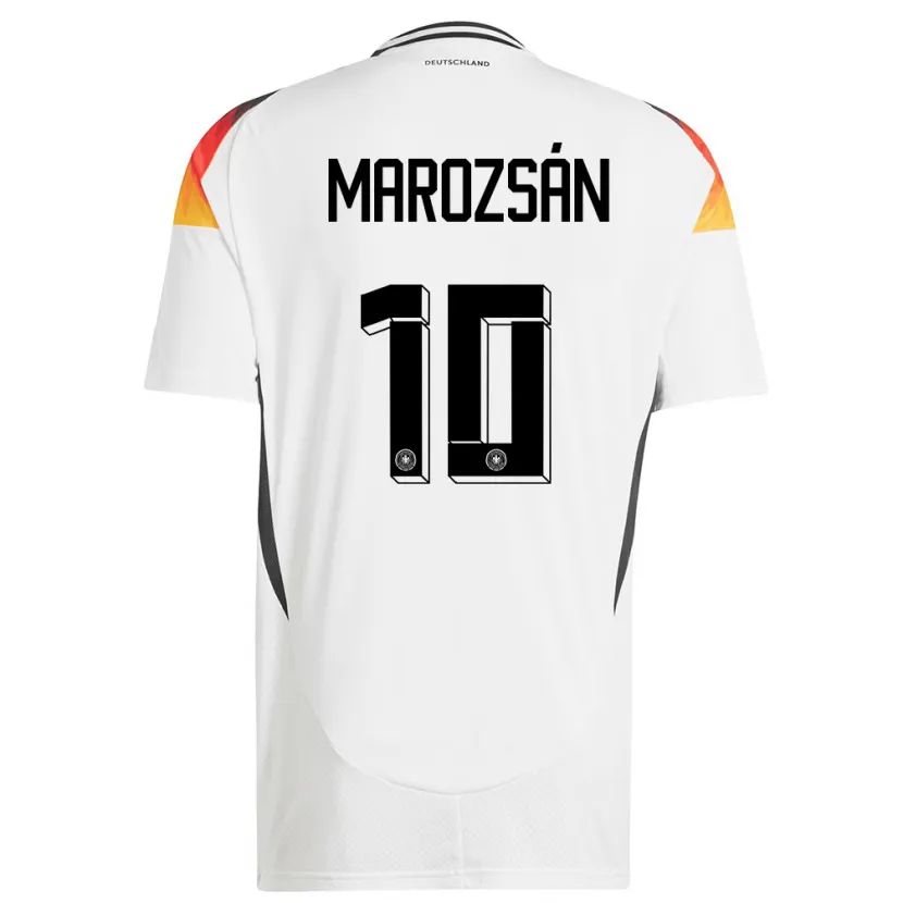 Danxen Hombre Camiseta Alemania Dzsenifer Marozsan #10 Blanco 1ª Equipación 24-26 La Camisa México