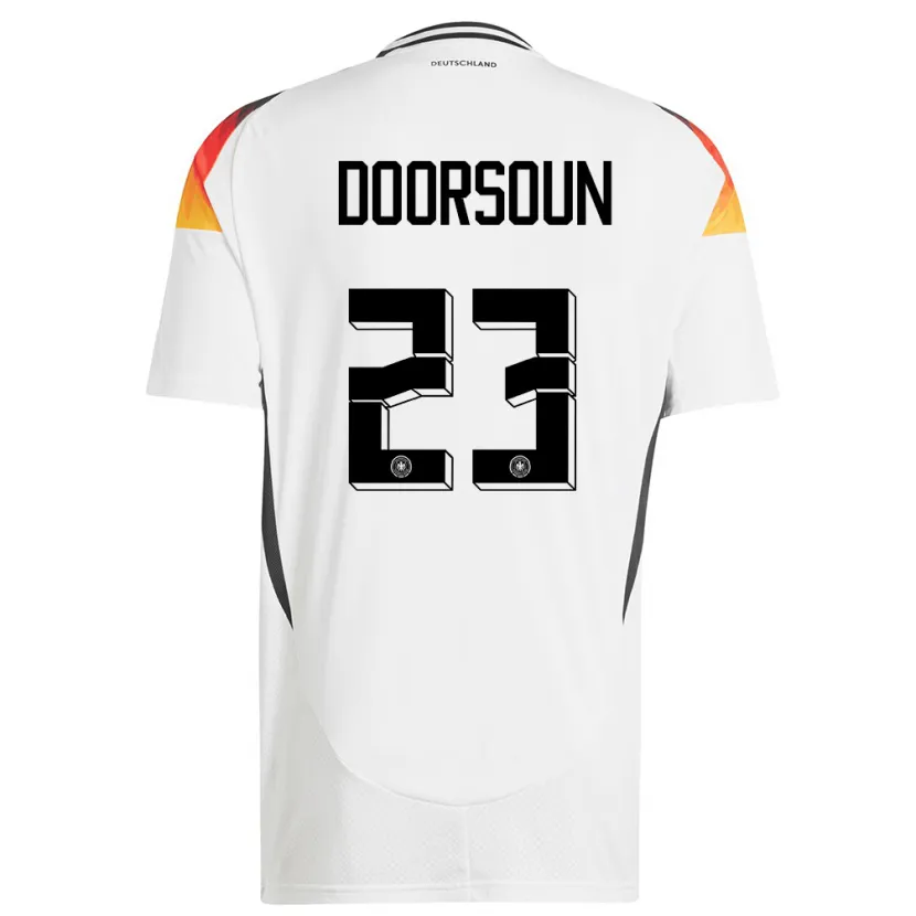 Danxen Hombre Camiseta Alemania Sara Doorsoun #23 Blanco 1ª Equipación 24-26 La Camisa México