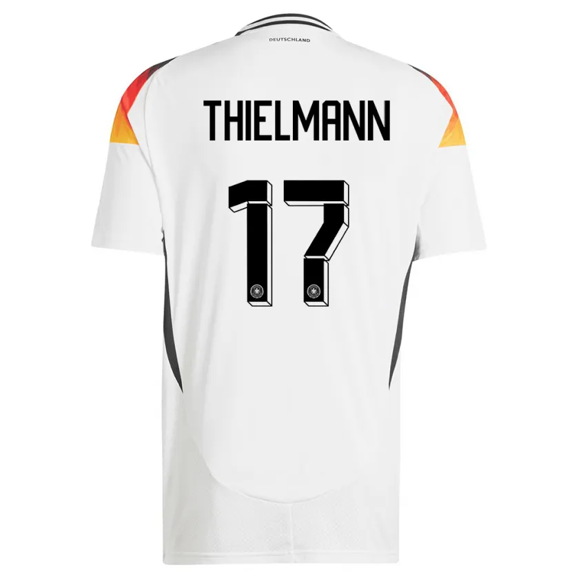 Danxen Hombre Camiseta Alemania Jan Thielmann #17 Blanco 1ª Equipación 24-26 La Camisa México