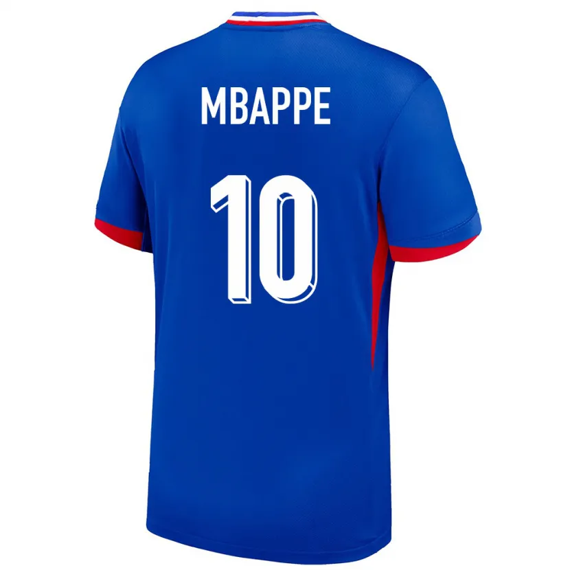 Danxen Hombre Camiseta Francia Kylian Mbappe #10 Azul 1ª Equipación 24-26 La Camisa México