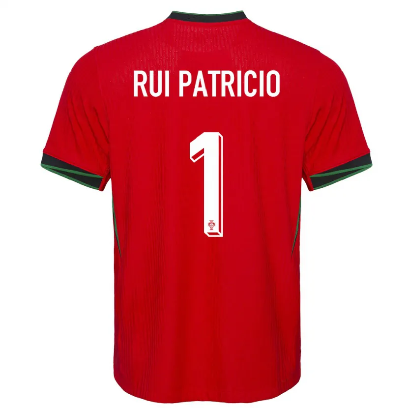 Danxen Hombre Camiseta Portugal Rui Patricio #1 Rojo 1ª Equipación 24-26 La Camisa México