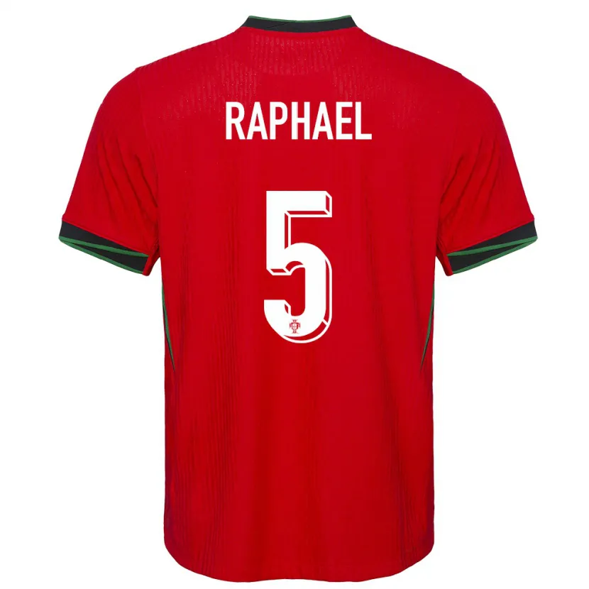 Danxen Hombre Camiseta Portugal Raphael Guerreiro #5 Rojo 1ª Equipación 24-26 La Camisa México