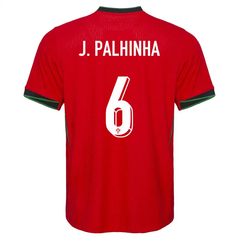 Danxen Hombre Camiseta Portugal Joao Palhinha #6 Rojo 1ª Equipación 24-26 La Camisa México