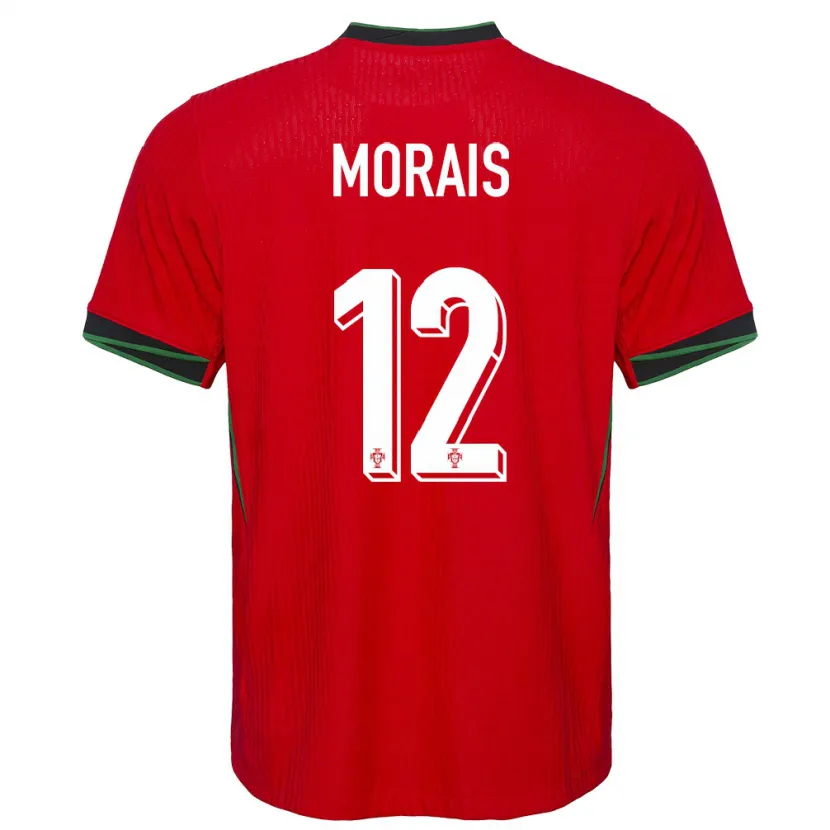 Danxen Hombre Camiseta Portugal Patricia Morais #12 Rojo 1ª Equipación 24-26 La Camisa México
