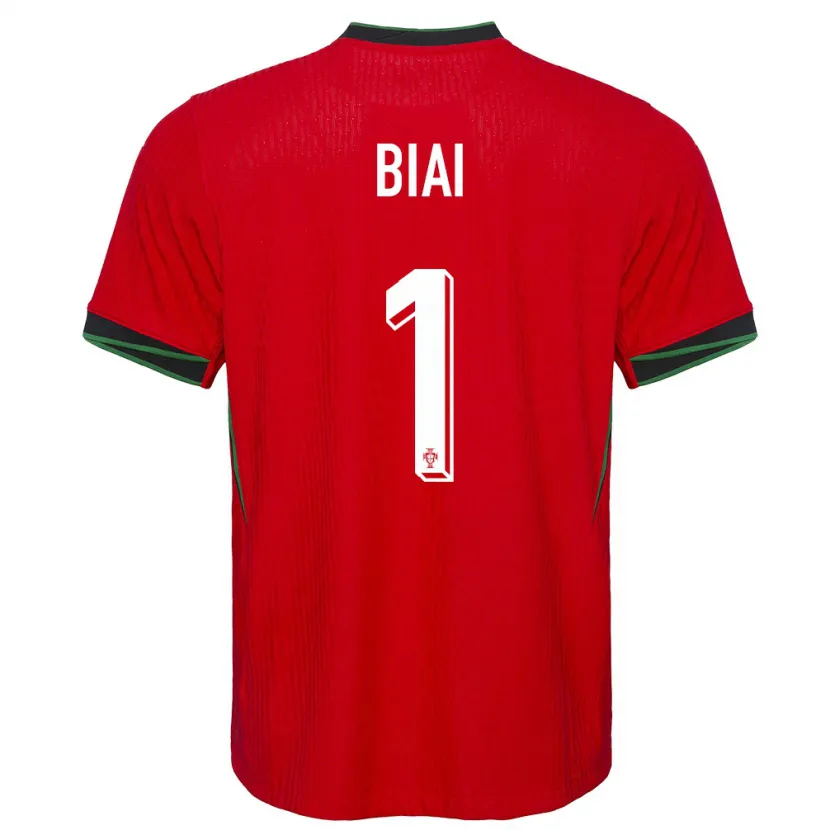 Danxen Hombre Camiseta Portugal Celton Biai #1 Rojo 1ª Equipación 24-26 La Camisa México