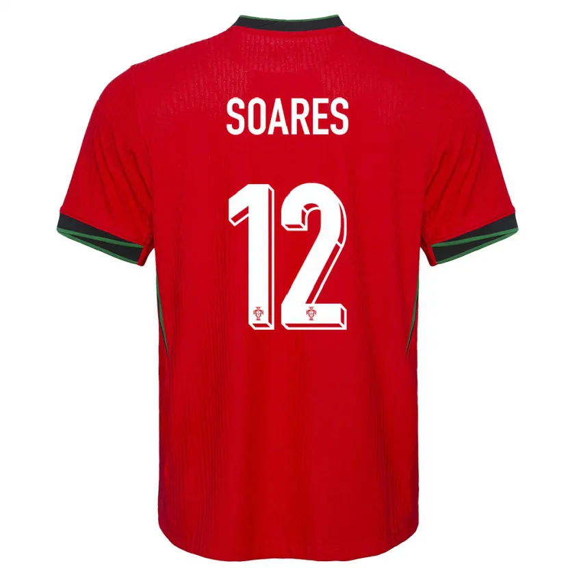 Danxen Hombre Camiseta Portugal Samuel Soares #12 Rojo 1ª Equipación 24-26 La Camisa México