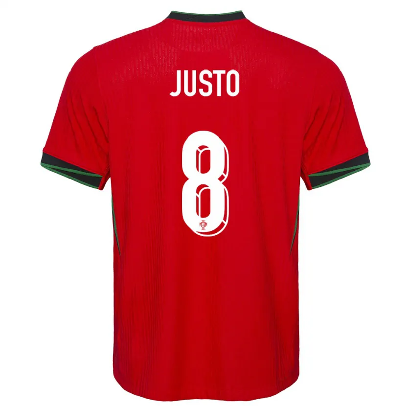 Danxen Hombre Camiseta Portugal Samuel Justo #8 Rojo 1ª Equipación 24-26 La Camisa México
