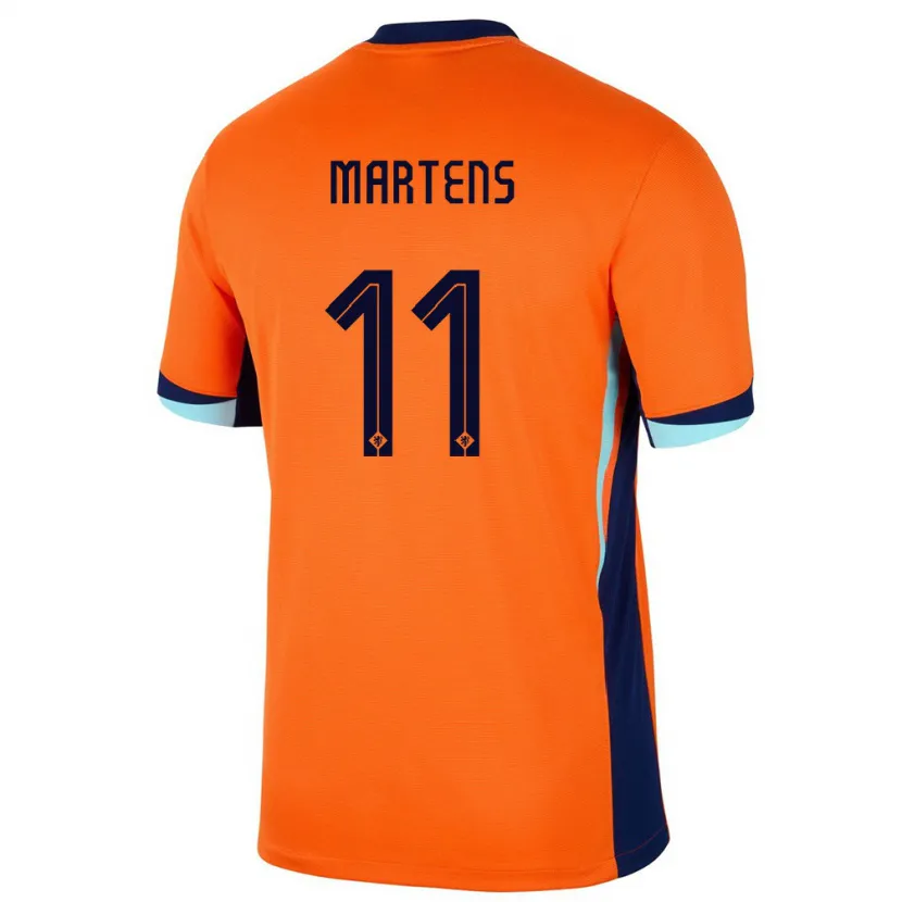 Danxen Hombre Camiseta Países Bajos Lieke Martens #11 Naranja 1ª Equipación 24-26 La Camisa México