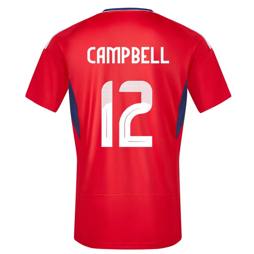 Danxen Hombre Camiseta Costa Rica Joel Campbell #12 Rojo 1ª Equipación 24-26 La Camisa México