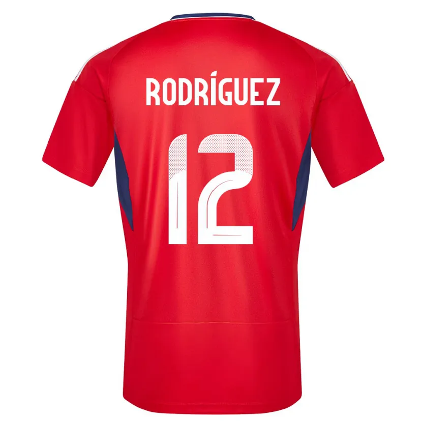 Danxen Hombre Camiseta Costa Rica Lixy Rodriguez #12 Rojo 1ª Equipación 24-26 La Camisa México