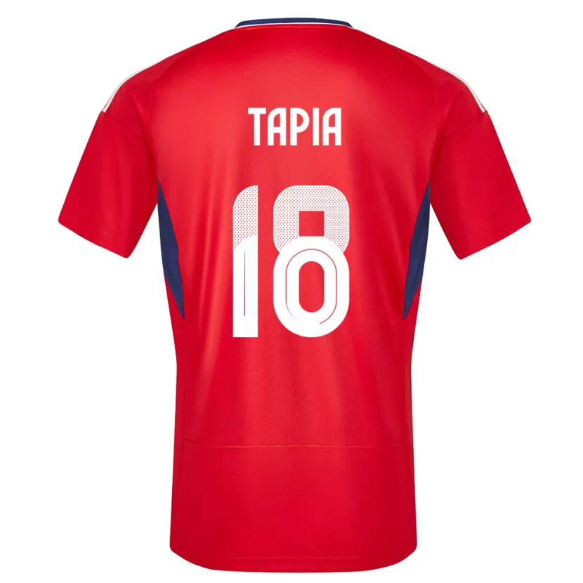 Danxen Hombre Camiseta Costa Rica Priscilla Tapia #18 Rojo 1ª Equipación 24-26 La Camisa México