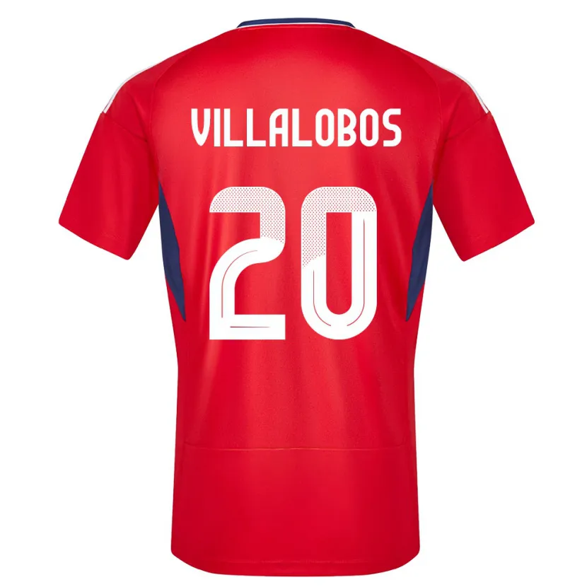 Danxen Hombre Camiseta Costa Rica Fabiola Villalobos #20 Rojo 1ª Equipación 24-26 La Camisa México