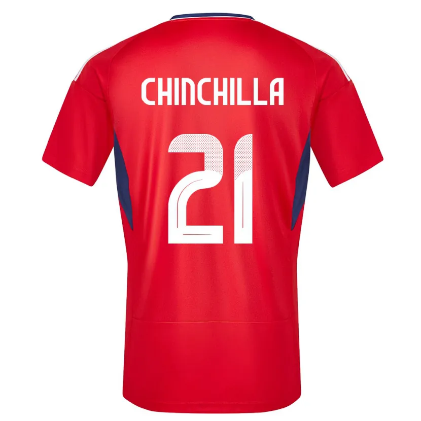 Danxen Hombre Camiseta Costa Rica Viviana Chinchilla #21 Rojo 1ª Equipación 24-26 La Camisa México
