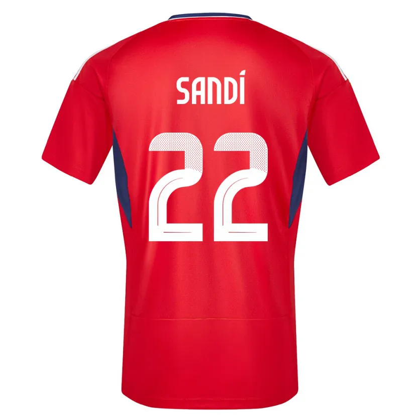 Danxen Hombre Camiseta Costa Rica Cristel Sandi #22 Rojo 1ª Equipación 24-26 La Camisa México