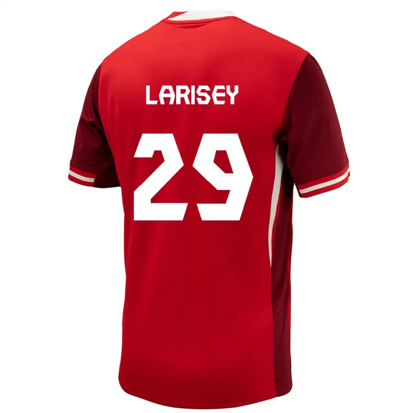 Danxen Hombre Camiseta Canadá Clarissa Larisey #29 Rojo 1ª Equipación 24-26 La Camisa México