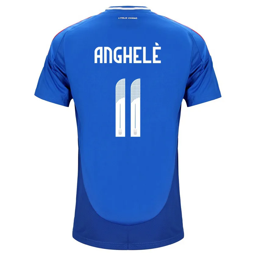 Danxen Hombre Camiseta Italia Lorenzo Anghelè #11 Azul 1ª Equipación 24-26 La Camisa México