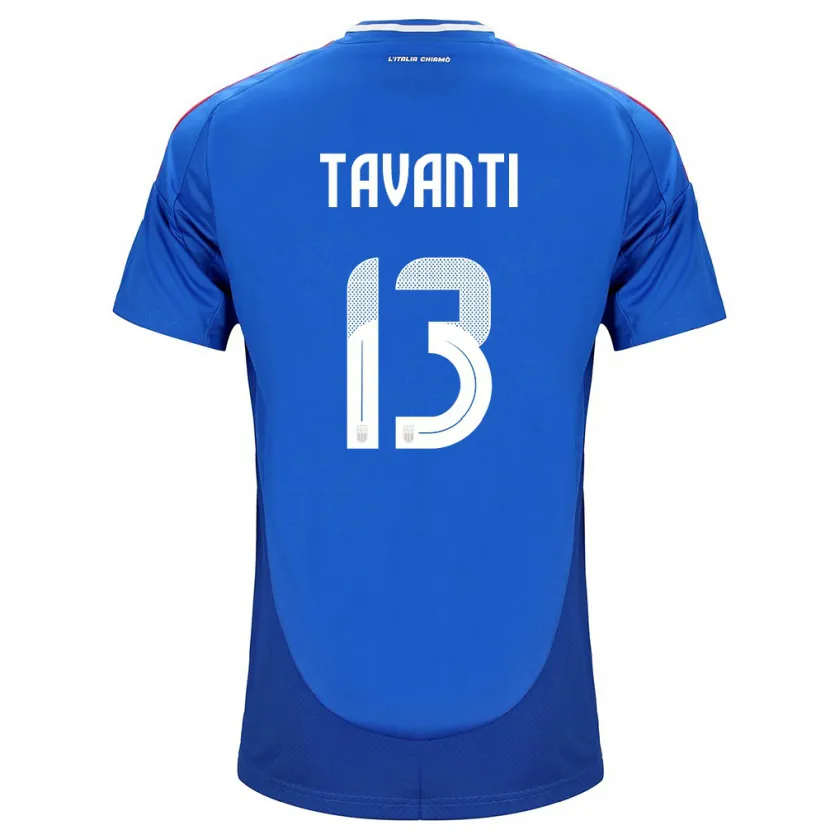 Danxen Hombre Camiseta Italia Samuele Tavanti #13 Azul 1ª Equipación 24-26 La Camisa México
