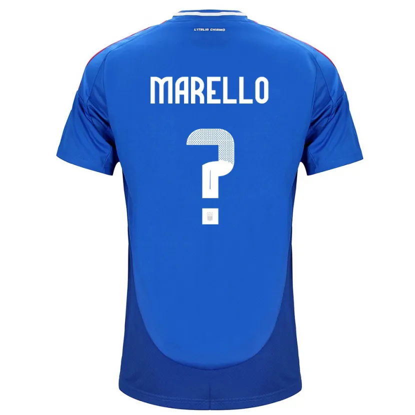Danxen Hombre Camiseta Italia Mattia Marello #0 Azul 1ª Equipación 24-26 La Camisa México