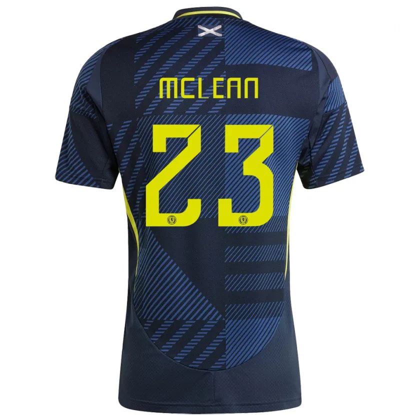 Danxen Hombre Camiseta Escocia Kenny Mclean #23 Azul Oscuro 1ª Equipación 24-26 La Camisa México
