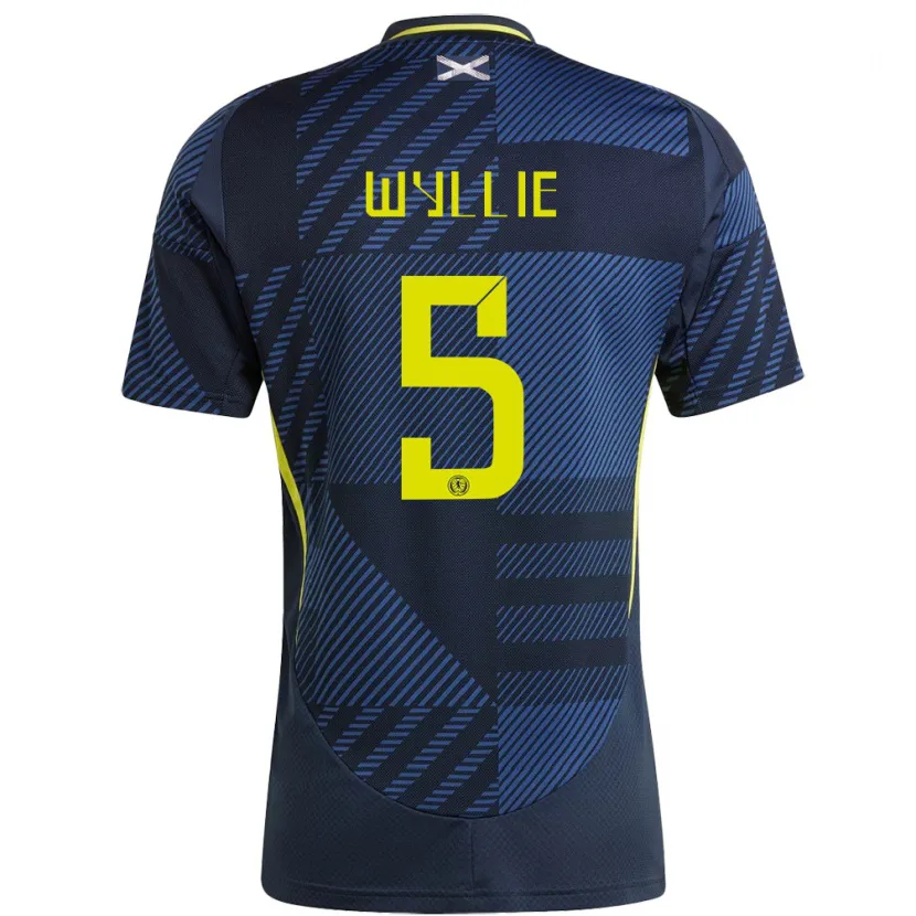 Danxen Hombre Camiseta Escocia Jack Wyllie #5 Azul Oscuro 1ª Equipación 24-26 La Camisa México