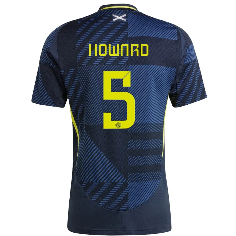 Danxen Hombre Camiseta Escocia Sophie Howard #5 Azul Oscuro 1ª Equipación 24-26 La Camisa México