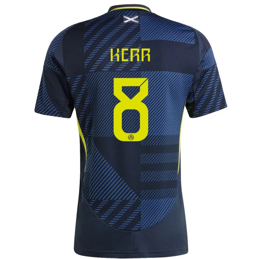 Danxen Hombre Camiseta Escocia Samantha Kerr #8 Azul Oscuro 1ª Equipación 24-26 La Camisa México