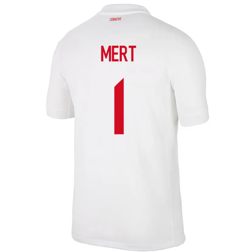 Danxen Hombre Camiseta Turquía Mert Günok #1 Blanco 1ª Equipación 24-26 La Camisa México
