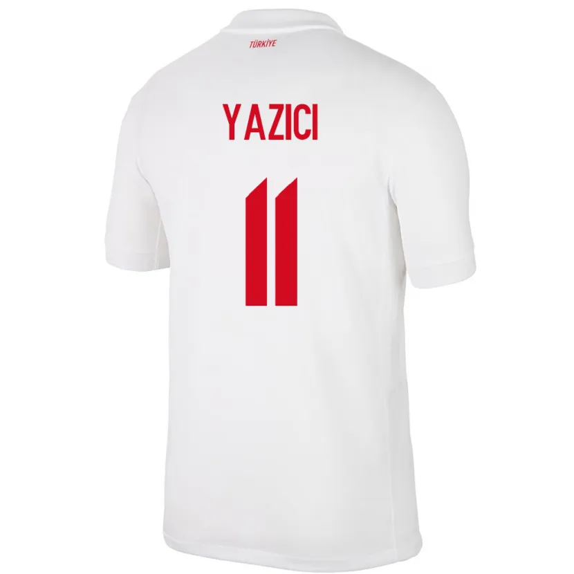 Danxen Hombre Camiseta Turquía Yusuf Yazıcı #11 Blanco 1ª Equipación 24-26 La Camisa México