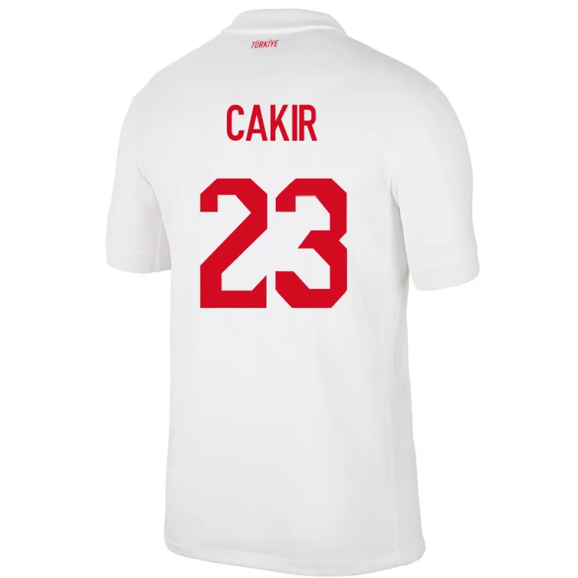Danxen Hombre Camiseta Turquía Uğurcan Çakır #23 Blanco 1ª Equipación 24-26 La Camisa México