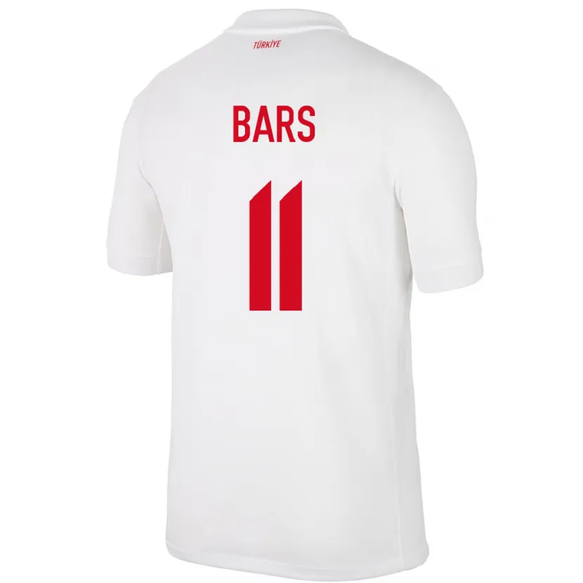 Danxen Hombre Camiseta Turquía Emir Bars #11 Blanco 1ª Equipación 24-26 La Camisa México