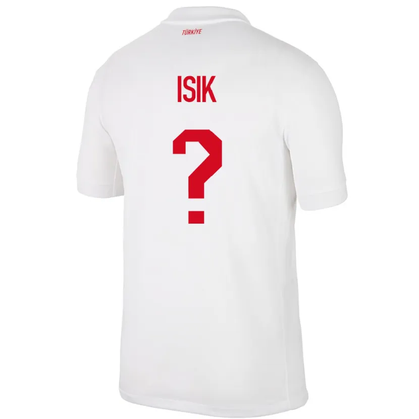 Danxen Hombre Camiseta Turquía Emre Işık #0 Blanco 1ª Equipación 24-26 La Camisa México