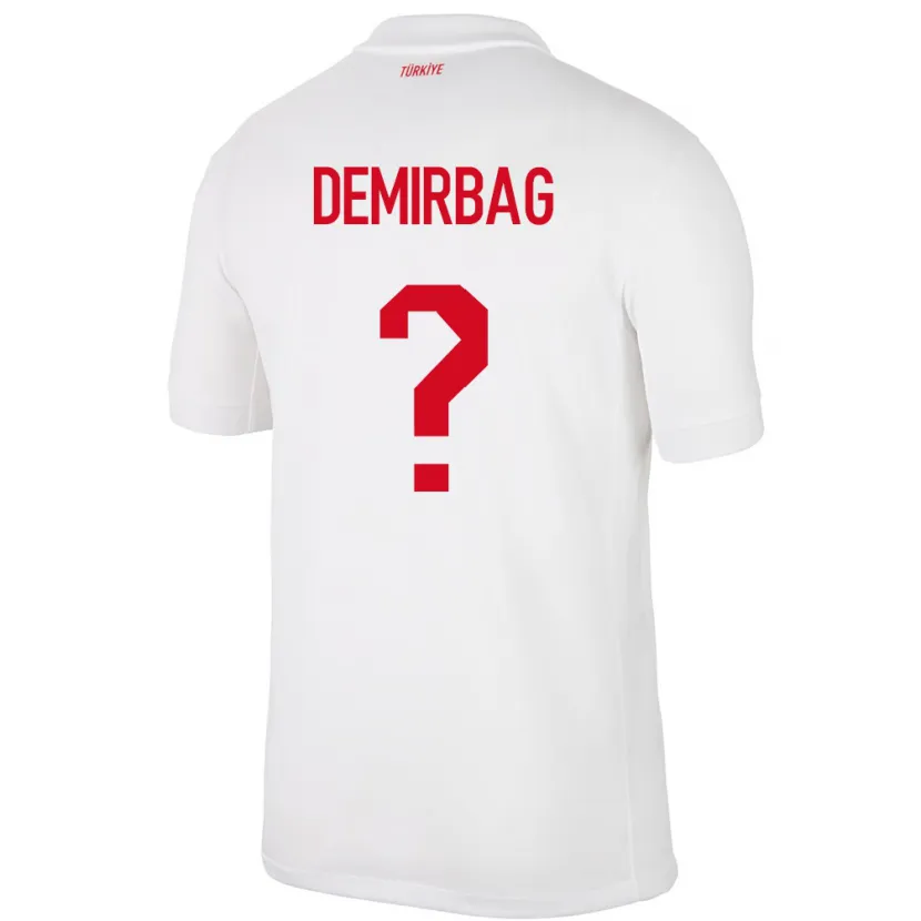 Danxen Hombre Camiseta Turquía Ozan Demirbağ #0 Blanco 1ª Equipación 24-26 La Camisa México