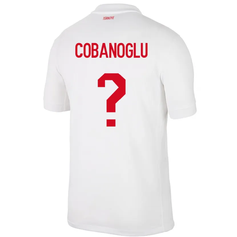 Danxen Hombre Camiseta Turquía Ahmet Çobanoğlu #0 Blanco 1ª Equipación 24-26 La Camisa México