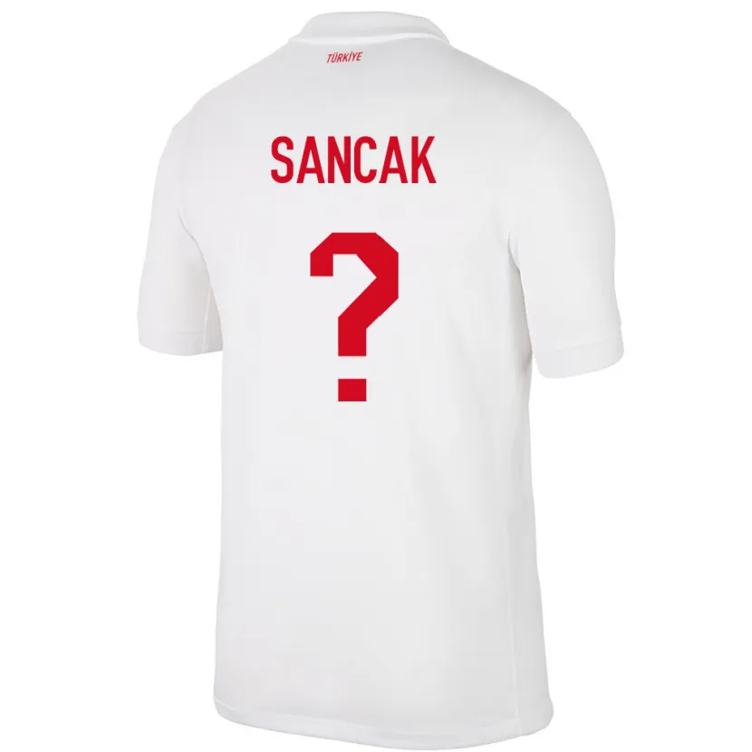 Danxen Hombre Camiseta Turquía Tolga Sancak #0 Blanco 1ª Equipación 24-26 La Camisa México