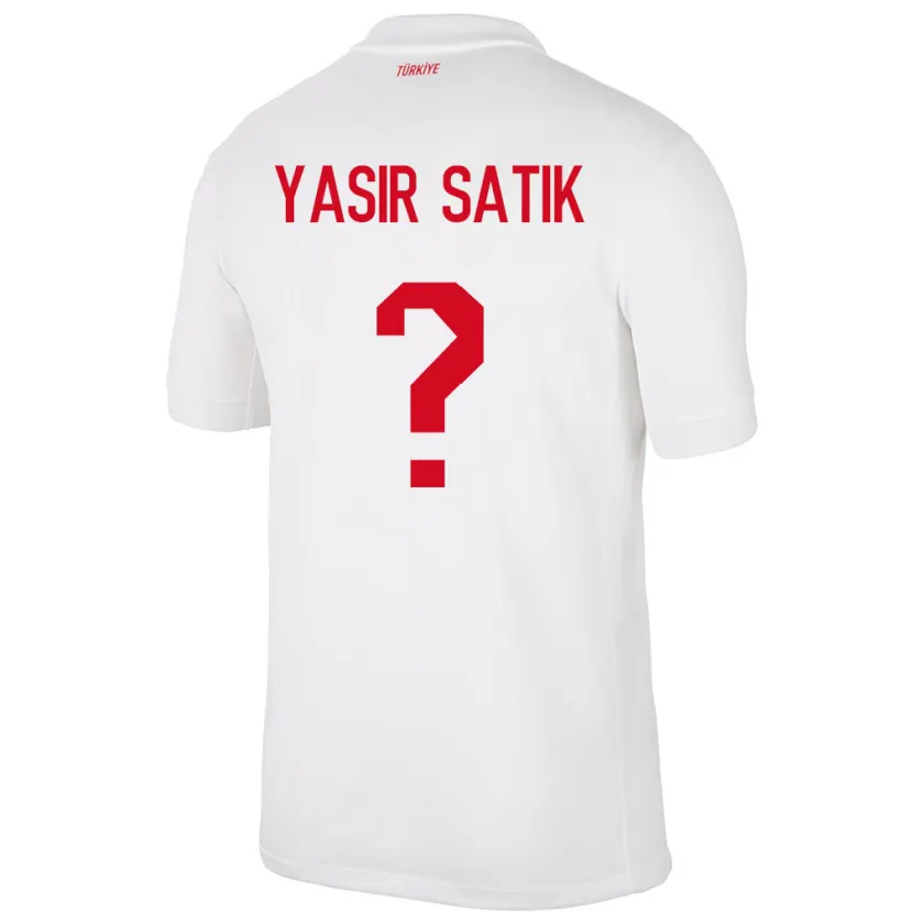 Danxen Hombre Camiseta Turquía Üveys Yasir Satık #0 Blanco 1ª Equipación 24-26 La Camisa México