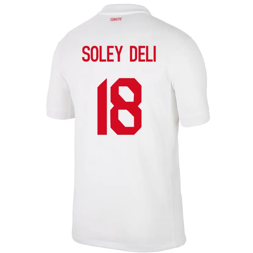 Danxen Hombre Camiseta Turquía Dilara Soley Deli #18 Blanco 1ª Equipación 24-26 La Camisa México