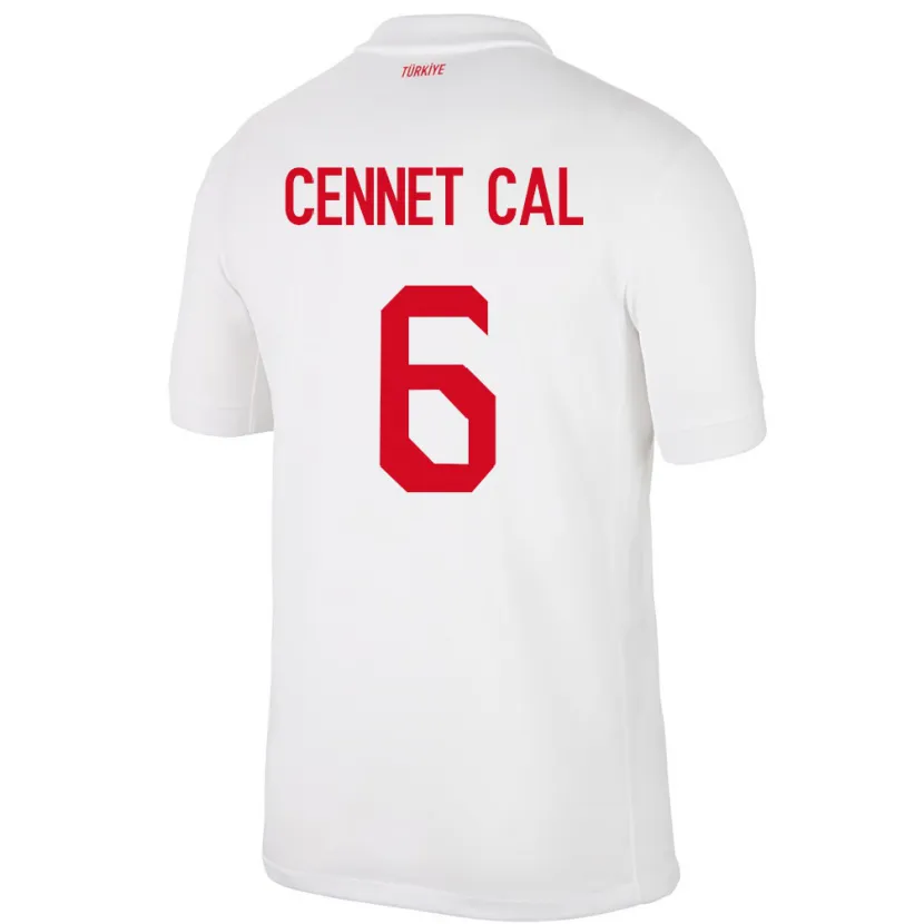 Danxen Hombre Camiseta Turquía Meryem Cennet Çal #6 Blanco 1ª Equipación 24-26 La Camisa México