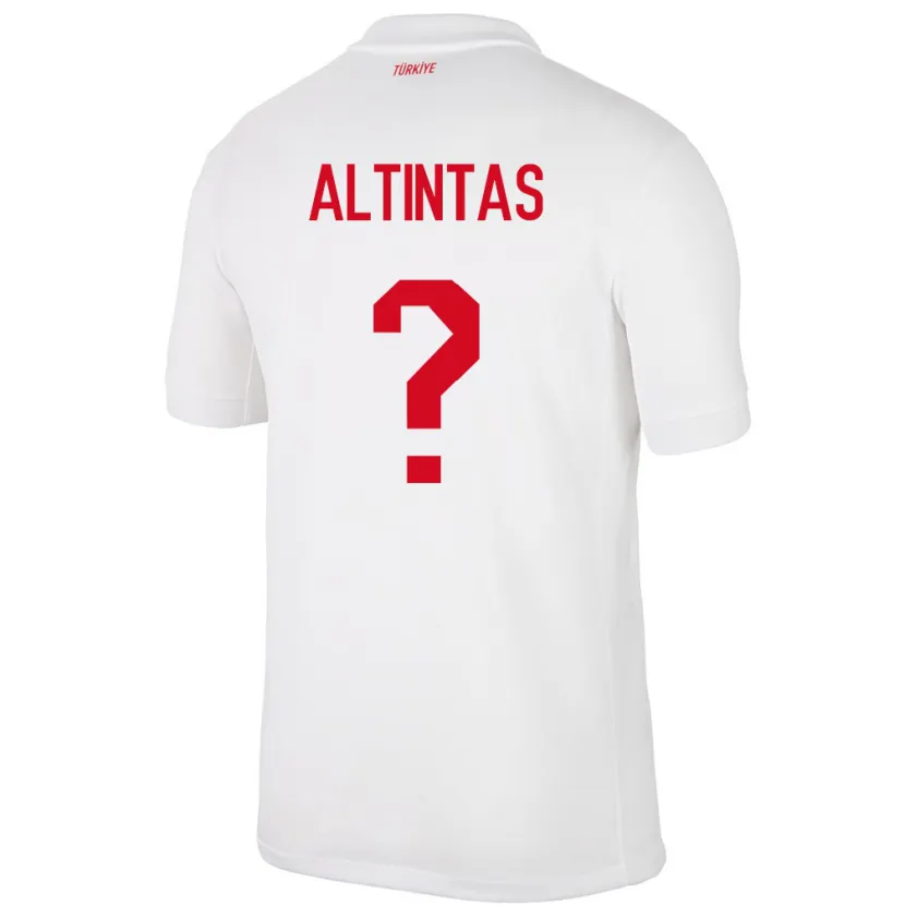 Danxen Hombre Camiseta Turquía Benan Altıntaş #0 Blanco 1ª Equipación 24-26 La Camisa México