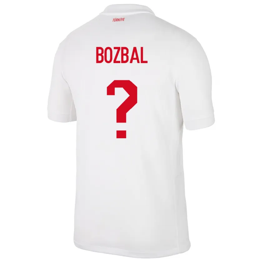 Danxen Hombre Camiseta Turquía Birsen Bozbal #0 Blanco 1ª Equipación 24-26 La Camisa México