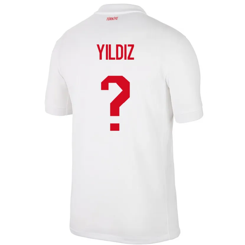 Danxen Hombre Camiseta Turquía Mine Yıldız #0 Blanco 1ª Equipación 24-26 La Camisa México