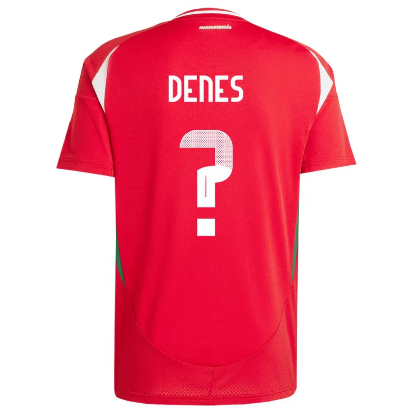 Danxen Hombre Camiseta Hungría Adrián Dénes #0 Rojo 1ª Equipación 24-26 La Camisa México