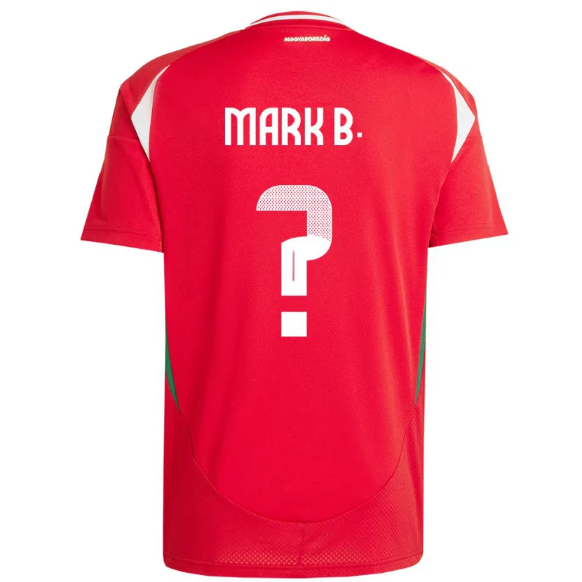 Danxen Hombre Camiseta Hungría Márk Balogh #0 Rojo 1ª Equipación 24-26 La Camisa México