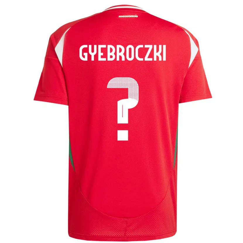 Danxen Hombre Camiseta Hungría Dávid Gyebróczki #0 Rojo 1ª Equipación 24-26 La Camisa México